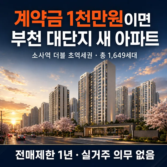 e편한세상 부천 어반스퀘어 광고 이미지